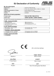 Asus ZenDrive U9M SDRW-08U9M-U EC Declaration of Conformity English