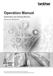 Brother International Innov-is XV8550D Operation Manual