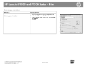 HP LaserJet P1000 HP LaserJet P1000 and P1500 Series - Select Page Orientation