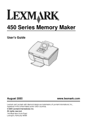 Lexmark P450 User's Guide
