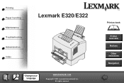 Lexmark E320 Online Information