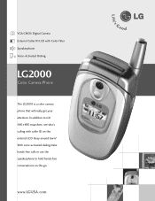 LG LG2000 Data Sheet