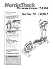 NordicTrack 1300 Elliptical Spanish Manual