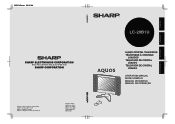 Sharp 20B1U LC-20B1U Operation Manual