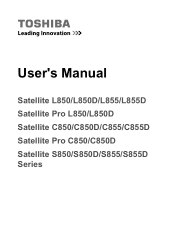 Toshiba S855 PSKFWC-01K008 Users Manual Canada; English