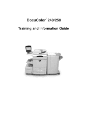 Xerox DC240 DocuColor 240/250 Training and Information Guide in PDF format.