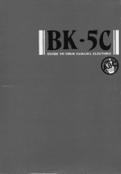 Yamaha BK-5C Owner's Manual (image)
