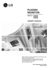 LG 42PM4M Owners Manual