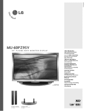 LG MU-60PZ95V Brochure