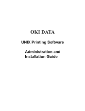 Oki B6100n Guide: Administration and Installation, B6100 UNIX Printing Software