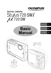 Olympus 720SW Stylus 720 SW Basic Manual (English, Fran栩s, Espa?ol)
