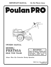 Poulan PRRT65A User Manual