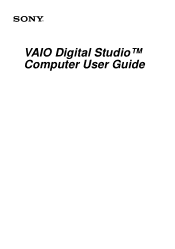 Sony PCV-RX640 Computer User Guide  (primary manual)