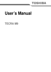 Toshiba Tecra M9 PTM90C-TG009C Users Manual Canada; English