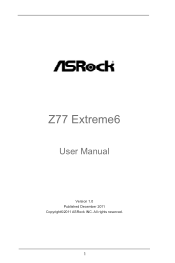 ASRock Z77 Extreme6 User Manual