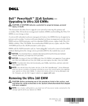 Dell PowerVault 220S Upgrading to Ultra
      320 EMMs