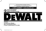 Dewalt DCA120 Instruction Manual