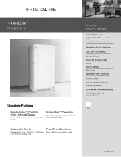 Frigidaire FFU21F5HW Product Specifications Sheet (English)