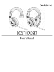 Garmin dezl Headsets Owners Manual