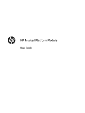 HP LaserJet Enterprise flow MFP M830 Trusted Platform Module - User Guide