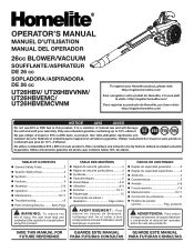 Homelite UT26HBV User Manual