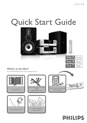 Philips MCD908 Quick start guide