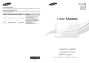 Samsung LN32D405E5D User Manual Ver.1.0 (English)