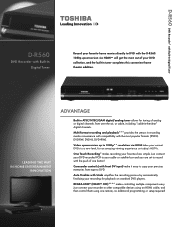 Toshiba D-R560 Printable Spec Sheet