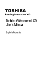 Toshiba PA3769A-1LCH 23.6 inch HD LCD Monitor User Manual