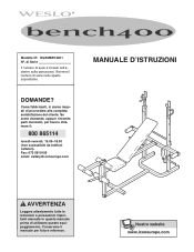Weslo 400 Bench Italian Manual