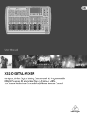 Behringer DIGITAL MIXER X32 User Manual