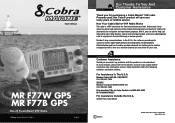 Cobra MRF77 GPS MR F77W GPS Manual - English