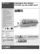 Coby MP-C351 Brochure