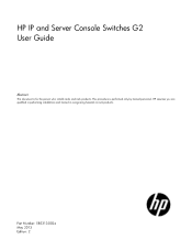 HP Server Console 0x2x8 HP IP and Server Console Switches G2 User Guide