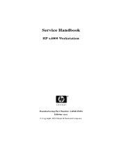HP Workstation x4000 hp workstation x4000 - service handbook