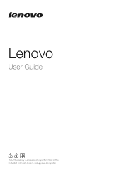 Lenovo B50-30 Touch Laptop User Guide - Lenovo B40-xx, B50-xx, B50-30 Touch Notebook