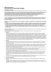 Lenovo ThinkCentre A57 (Romanian) Lenovo License Agreement