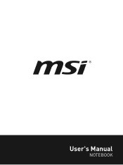 MSI WS65 Mobile Workstation User Manual