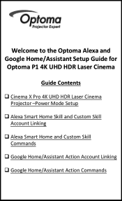 Optoma CinemaX Pro Optoma_Connect_CinemaX_Pro__Alexa_Google_Account_Linking_v4