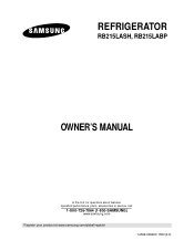 Samsung RB215LASH User Manual (user Manual) (ver.1.0) (English)