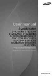 Samsung S24C200BL User Manual Ver.1.0 (English)