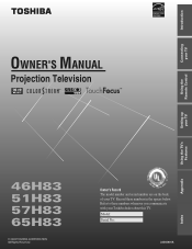 Toshiba 46H83 User Manual