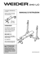 Weider 340 Lc Bench Italian Manual