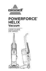 Bissell Powerforce Helix Bagless Upright Vacuum 2191 User Guide