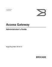 HP A7533A Brocade Access Gateway Admin Guide v6.1.0 (53-1000605-02, June 2008)