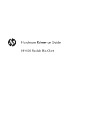 HP t505 Hardware Reference Guide t505 Flexible Thin Client