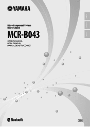 Yamaha MCR-B043 MCR-B043 Owners Manual