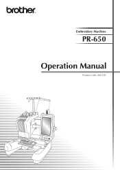 Brother International PR650C Users Manual - English