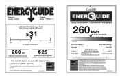 Frigidaire FPID2498SF Energy Guide