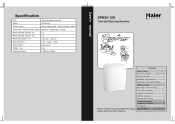 Haier XPB55-12S User Manual